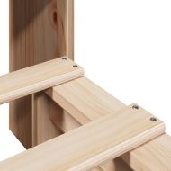 Легло с етажерка за книги, без матрак, 100x200 см, дърво масив