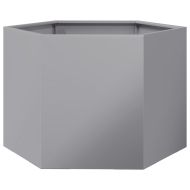 Градинска кашпа, шестоъгълна, 69x60x45 см, поцинкована стомана