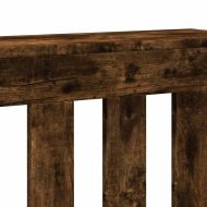 Капак за радиатор, опушен дъб, 78x20x82 см, инженерно дърво