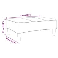 Табуретка, черна, 77x55x31 см, плат