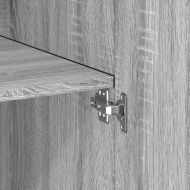 Висок шкаф, сив сонома, 80x42,5x185 см, инженерно дърво