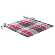 Градински столове, 6 бр, с възглавници, тиково дърво масив