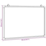 Магнитна бяла дъска 40x30x1,7 см алуминий