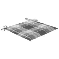 Градински столове, 6 бр, с възглавници, тиково дърво масив