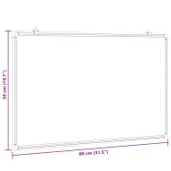 Магнитна бяла дъска 80x50x1,7 см алуминий