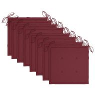 Градински столове с възглавници, 8 бр, акация масив, сиви