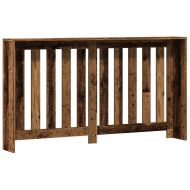 Капак за радиатор, старо дърво, 149x20x82 см, инженерно дърво