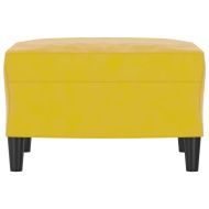 Табуретка, Жълт, 60x50x41 см, кадифе