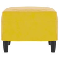 Табуретка, Жълт, 60x50x41 см, кадифе