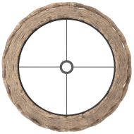 Абажур за лампа кафяв Ø25x17 см ракита