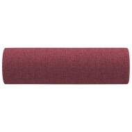 Декоративни възглавници, 2 бр, виненочервен, Ø15x50 см, плат