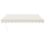 Автоматично прибираща се тента, кремаво, 3,5x2,5 м