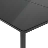 Градински трапезен комплект 5 части с възглавници светлосив