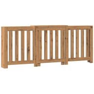 Капак за радиатор, дъб артизан, 205x21,5x83,5см инженерно дърво