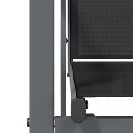 Градински столове 6 бр черни 55x61,5x90 см Textilene и стомана