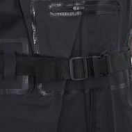 Гащеризон за риболов с ботуши и колан, черен, размер 44