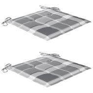 Сгъваеми градински столове, 2 бр, с възглавници, акация масив