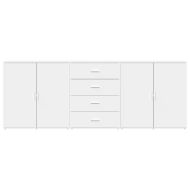 Сайдборди, 3 бр, бели, инженерно дърво