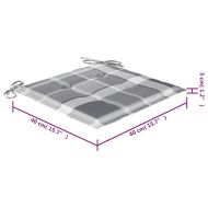 Сгъваеми градински столове, 2 бр, с възглавници, бамбук