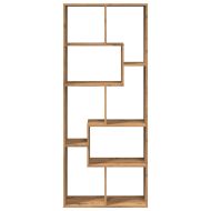 Разделител за стая / библиотека, дъб артизан, 67x25x161,5 см