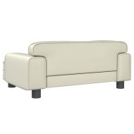 Кучешко легло, Кремаво , 70x45x30 см, изкуствена кожа