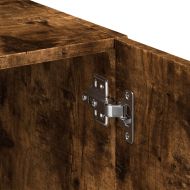 Шкаф за съхранение, опушен дъб, 70x42,5x225 см, инженерно дърво