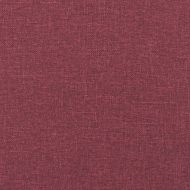 Комплект дивани от 3 части с възглавници, виненочервен, плат