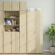 Тесен шкаф, сонома дъб, 30x42,5x225 см, инженерно дърво