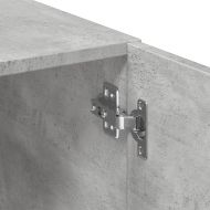 Шкаф за съхранение бетонно сив 70x42,5x225 см инженерно дърво