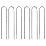 Колче за палатка 6 бр U-образно 30 см Ø7 мм поцинкована стомана