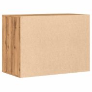 Ъглов скрин с чекмеджета дъб артизан 80x41x58см инженерно дърво