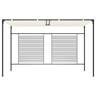 Шатра с прибиращ се покрив, 3x4x2,3 м, кремава, 180 г/м²