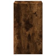 Нощно шкафче с LED осветление, опушен дъб, инженерно дърво