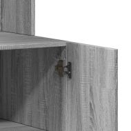 Кухненски шкаф, сив сонома, 95x50x180 см, инженерно дърво