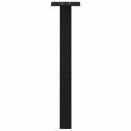 Крака за масичка за кафе, 4 бр., черни, 30 см, стомана