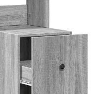 Кухненски шкаф, сив сонома, 35x50x180 см, инженерно дърво