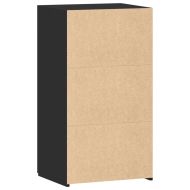 Бюфет, черен, 50x42,5x93 см, инженерно дърво