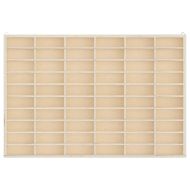 Дървена колекционерска витрина с 60 отделения 60x4,5x40,5 см