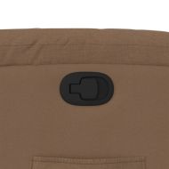 Изправящ реклайнер стол, кафяв, текстил