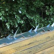 Шипове за огради, 25 бр, стомана, 1 м