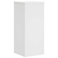 Стойки за растения 2 бр бели 30x30x70 см инженерно дърво