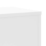 Стойки за растения 2 бр бели 30x30x70 см инженерно дърво