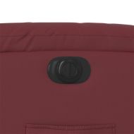 Електрически наклоняем стол, виненочервен, изкуствена кожа