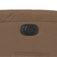 Електрически наклоняем стол, кафяв, текстил