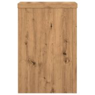 Стойки за растения 2 бр дъб артизан 25x25x35 см инженерно дърво