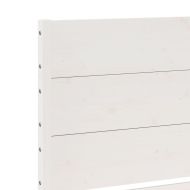 Рамка за легло без матрак, бял, 200x220 см, масивна дървесина