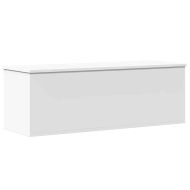 Кутия за съхранение, бяла, 102x35x35 см, инженерна дървесина