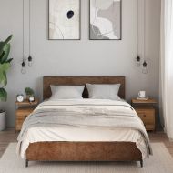 Нощни шкафчета, 2 бр дъб артизан 34x35,5x50 см инженерно дърво