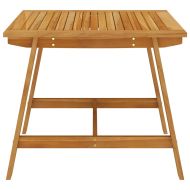 Градински трапезен комплект, 3 части, черен