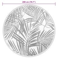 Килим за открито, ARAKIL зелено, Ø200 см, PP